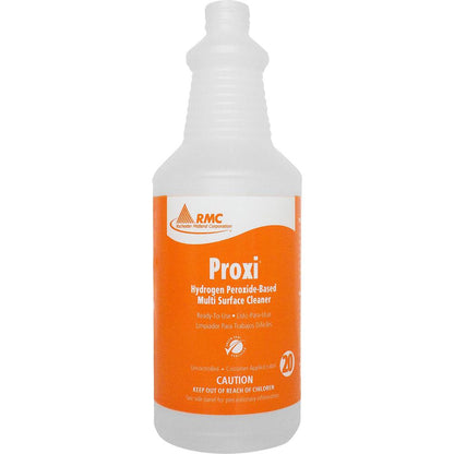 RMC Proxi Cleaner Dispenser Bottles - 48 / Carton - Frosted Clear - Plastic