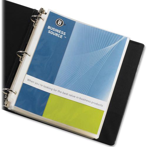 Business Source Nonglare Top-loading Sheet Protectors - 11" Height x 9" Width - 3.3 mil Thickness - For Letter 8 1/2" x 11" Sheet - Rectangular - Non-glare - Polypropylene - 50 / Box