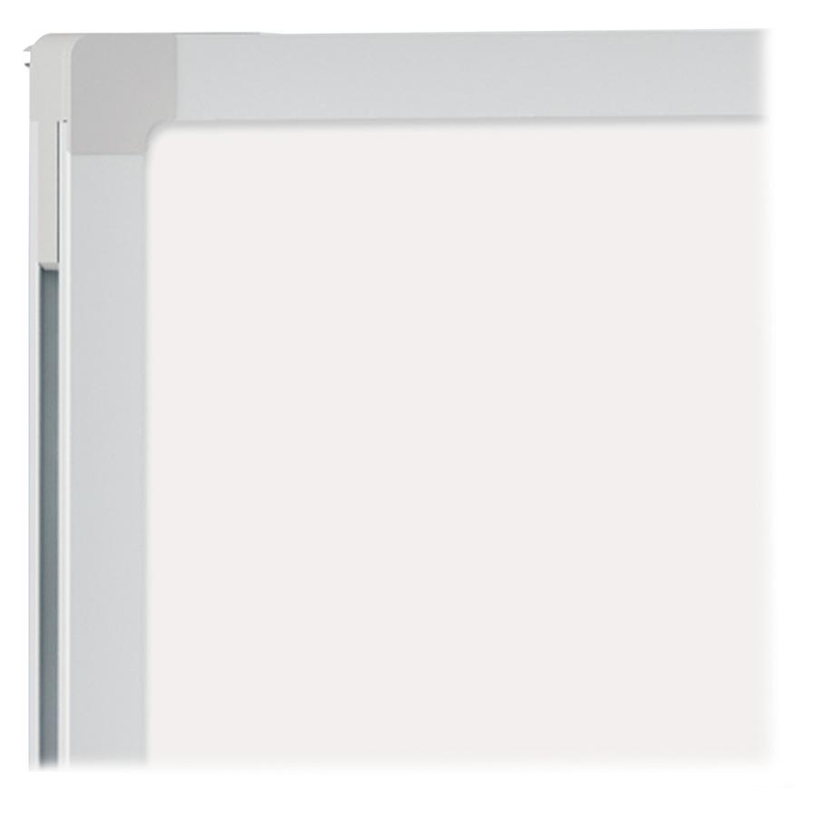 Mead Basic Dry-Erase Board - 72.6" (6.1 ft) Width x 48.6" (4.1 ft) Height - White Melamine Surface - Silver Aluminum Frame - Durable, Marker Tray - 1 Each
