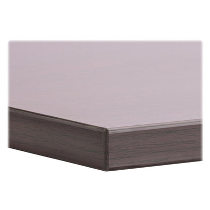 Lorell Relevance Series Tabletop - Laminated Rectangle, Mahogany Top x 72" Table Top Width x 24" Table Top Depth x 1" Table Top Thickness x 71.63" Width x 23.63" Depth - 1 Each