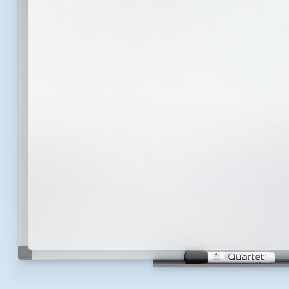 Quartet Standard DuraMax Magnetic Whiteboard - 48" (4 ft) Width x 36" (3 ft) Height - White Porcelain Surface - Silver Aluminum Frame - Rectangle - Horizontal/Vertical - Magnetic - Assembly Required -