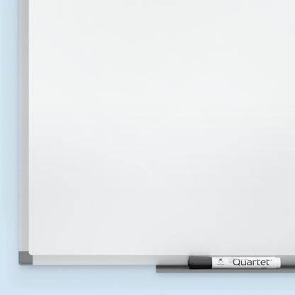Quartet Standard DuraMax Magnetic Whiteboard - 72" (6 ft) Width x 48" (4 ft) Height - White Porcelain Surface - Silver Aluminum Frame - Rectangle - Horizontal/Vertical - Magnetic - Assembly Required -