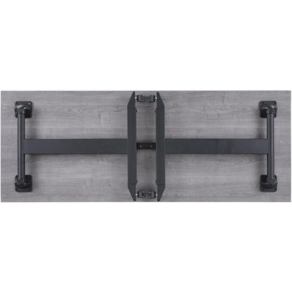 Lorell Mobile Folding Training Table - Rectangle Top - Powder Coated Base - 200 lb Capacity x 63" Table Top Width - 29.50" Height x 63" Width x 24" Depth - Assembly Required - Weathered Charcoal - Lam