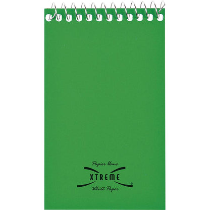 Rediform Wirebound Memo Notebooks - 60 Sheets - Wire Bound - 3" x 5" - White Paper - Assorted Cover - 1 Each