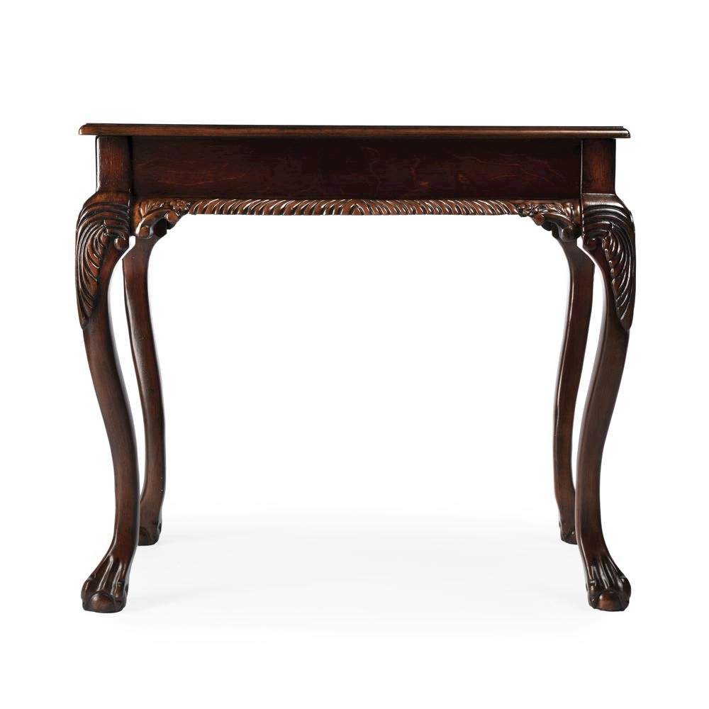Vintage Vanity Desk, Solid Wood Writing Desk with Cherry Veneer Finish