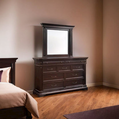 Elegant Framed Brown Mirror for Wall Decor in Contemporary Spaces