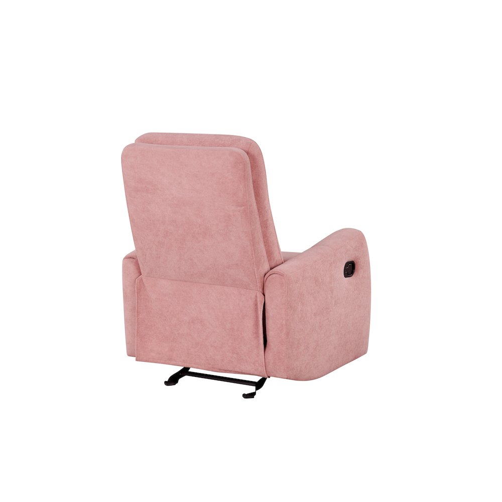 Glory Furniture Paterson Swivel Recliner, Pink