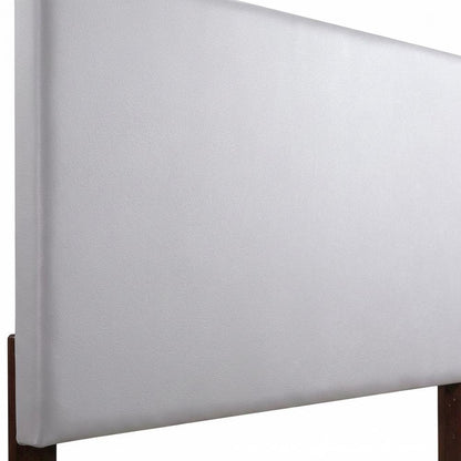 Light Gray Twin Headboard with Casual Design and Sturdy Frame Construction