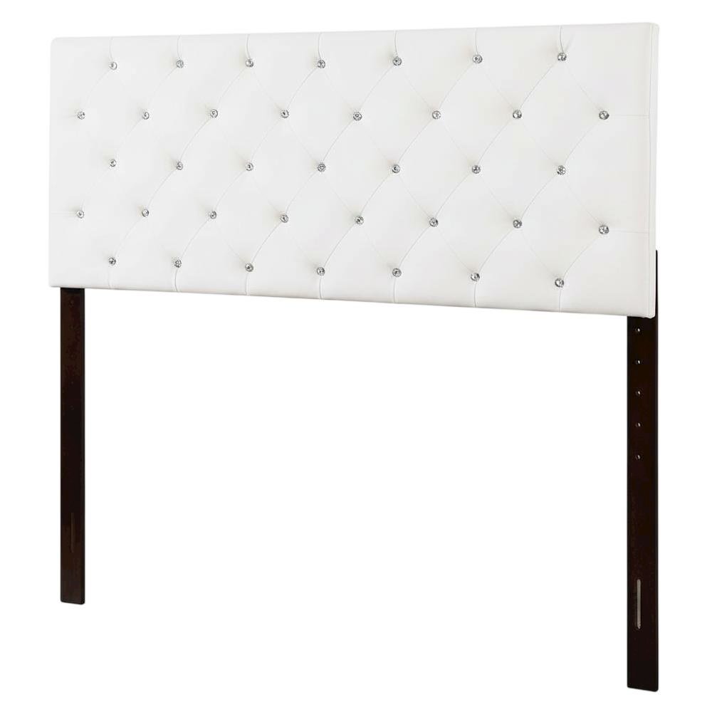 White King Headboard with Casual Design and Durable Frame Construction