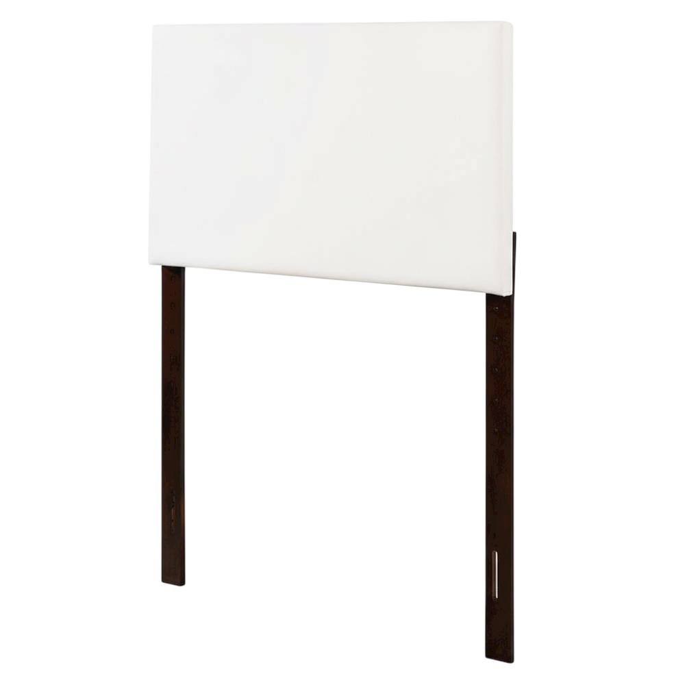 White Twin Headboard with Casual Design and Secure Frame Construction