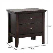 Espresso Nightstand with Transitional Design and Sturdy Construction