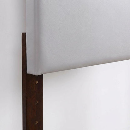 Light Gray Twin Headboard with Casual Design and Sturdy Frame Construction