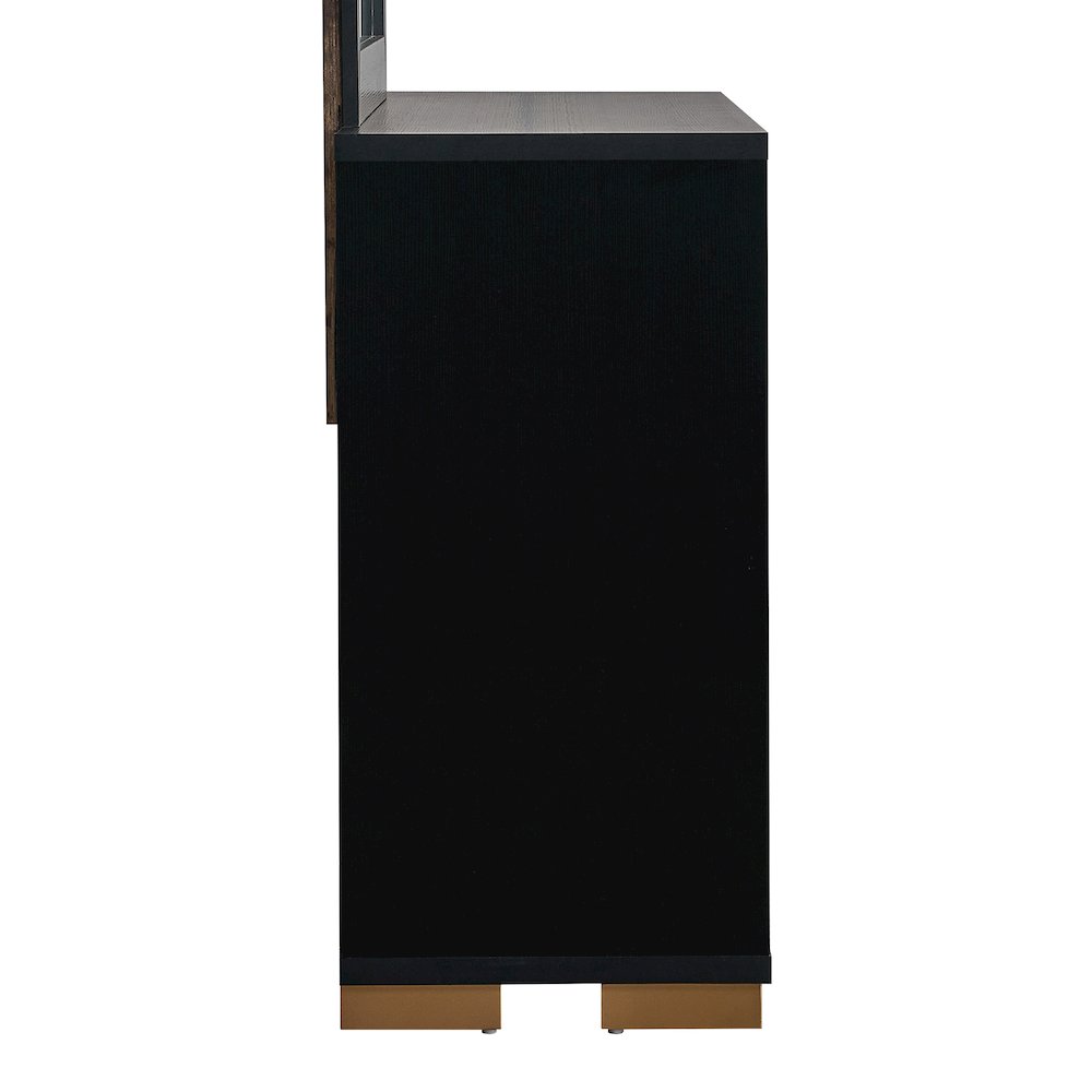 Glory Furniture Steeler Dresser, Black/Gold