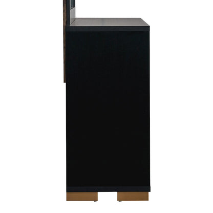 Glory Furniture Steeler Dresser, Black/Gold