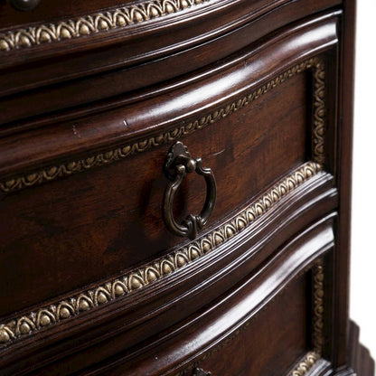 Cherry Night Stand with Dovetailed Drawers and Traditional Design