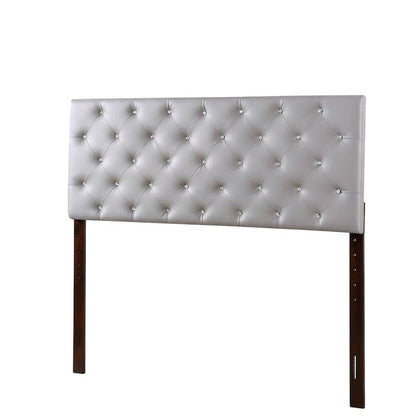 Light Gray Queen Headboard with Casual Style and Durable Frame Construction