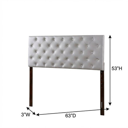 Light Gray Queen Headboard with Casual Style and Durable Frame Construction