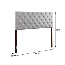 Light Gray King Headboard with Sturdy Frame Construction and Casual Design