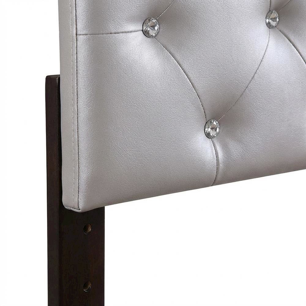 Light Gray Queen Headboard with Casual Style and Durable Frame Construction
