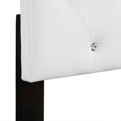 White Twin Headboard with Casual Style and Sturdy Frame Construction