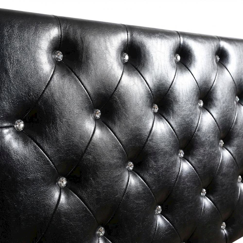 Black King Headboard with Casual Style Frame Construction and Durable Build
