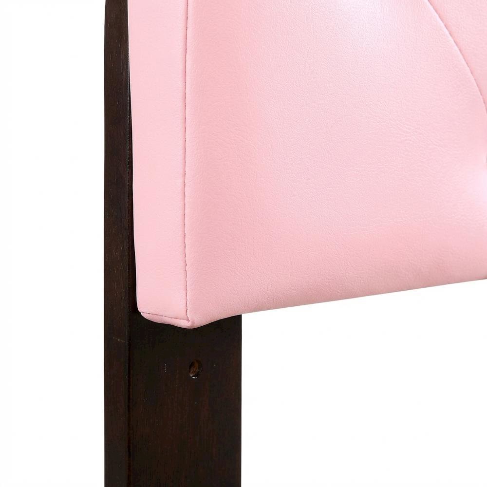 Pink Twin Headboard with Casual Style Frame Construction and Durable Design