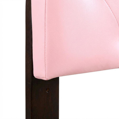 Pink Twin Headboard with Casual Style Frame Construction and Durable Design
