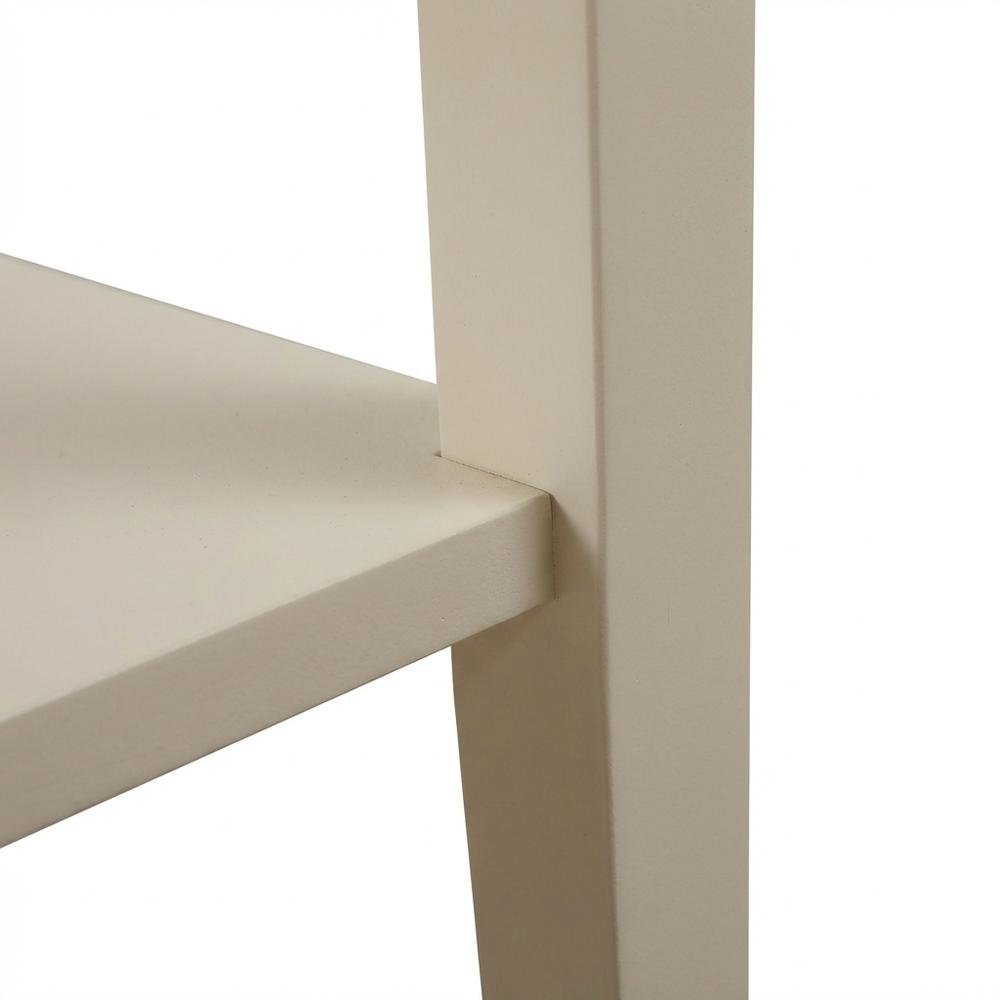 Beige Nightstand with Dovetailed Drawers and Contemporary Style