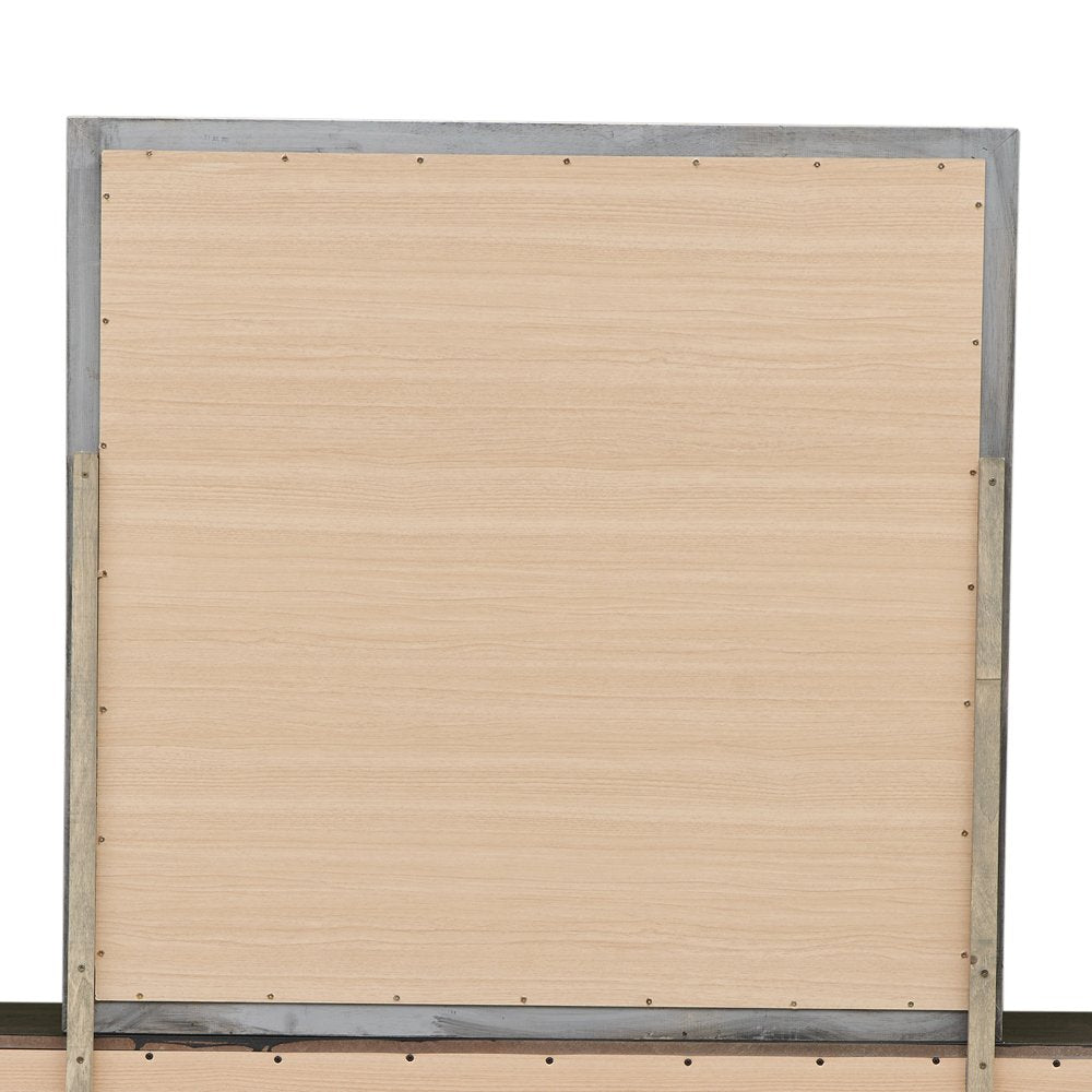Glory Furniture Louis Phillipe Mirror in Gray Color