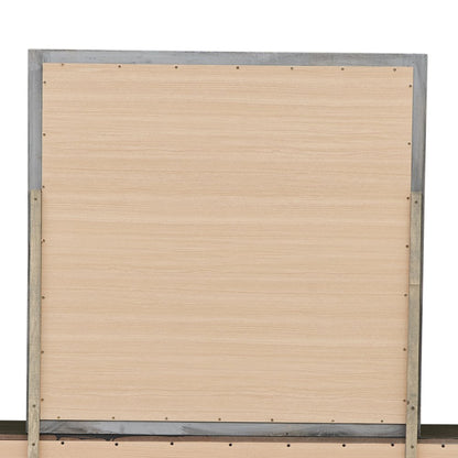 Glory Furniture Louis Phillipe Mirror in Gray Color