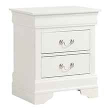 White Nightstand with Traditional Style and Dovetailed Drawers