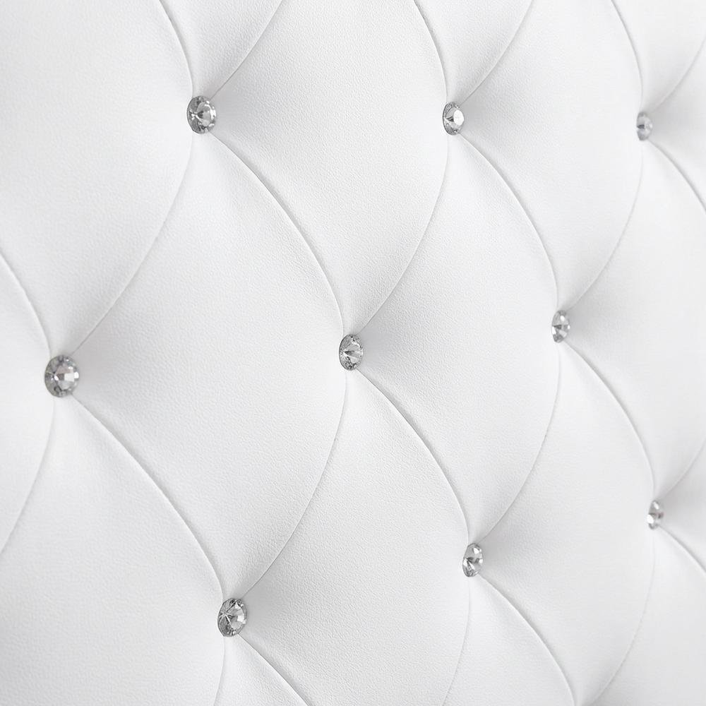 White Twin Headboard with Casual Style and Sturdy Frame Construction