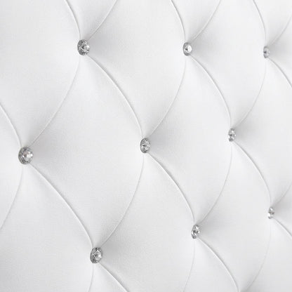 White Twin Headboard with Casual Style and Sturdy Frame Construction