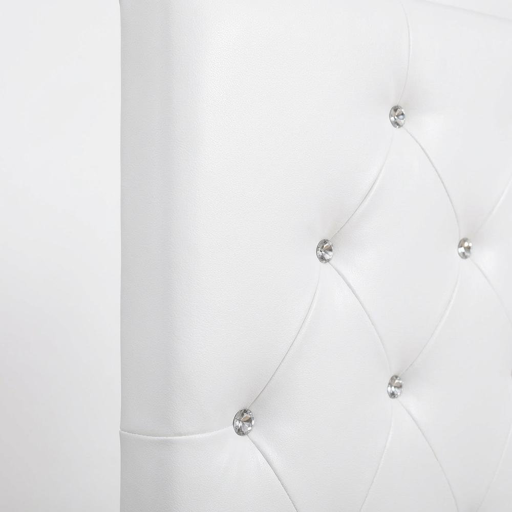 White King Headboard with Casual Design and Durable Frame Construction
