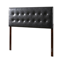 Black King Headboard with Casual Style Frame Construction and Bolted Design