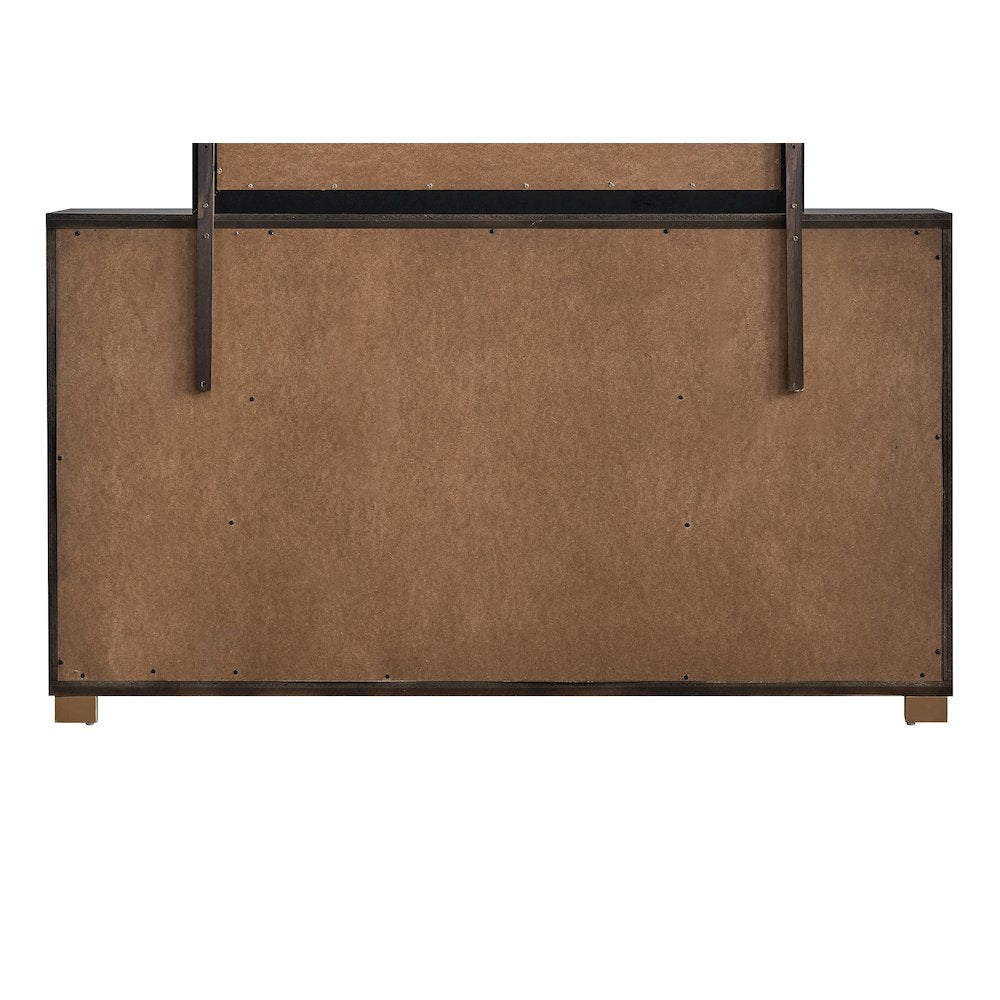 Glory Furniture Steeler Dresser, Black/Gold