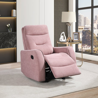 Glory Furniture Paterson Swivel Recliner, Pink