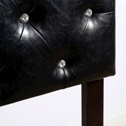 Black King Headboard with Casual Style Frame Construction and Durable Build
