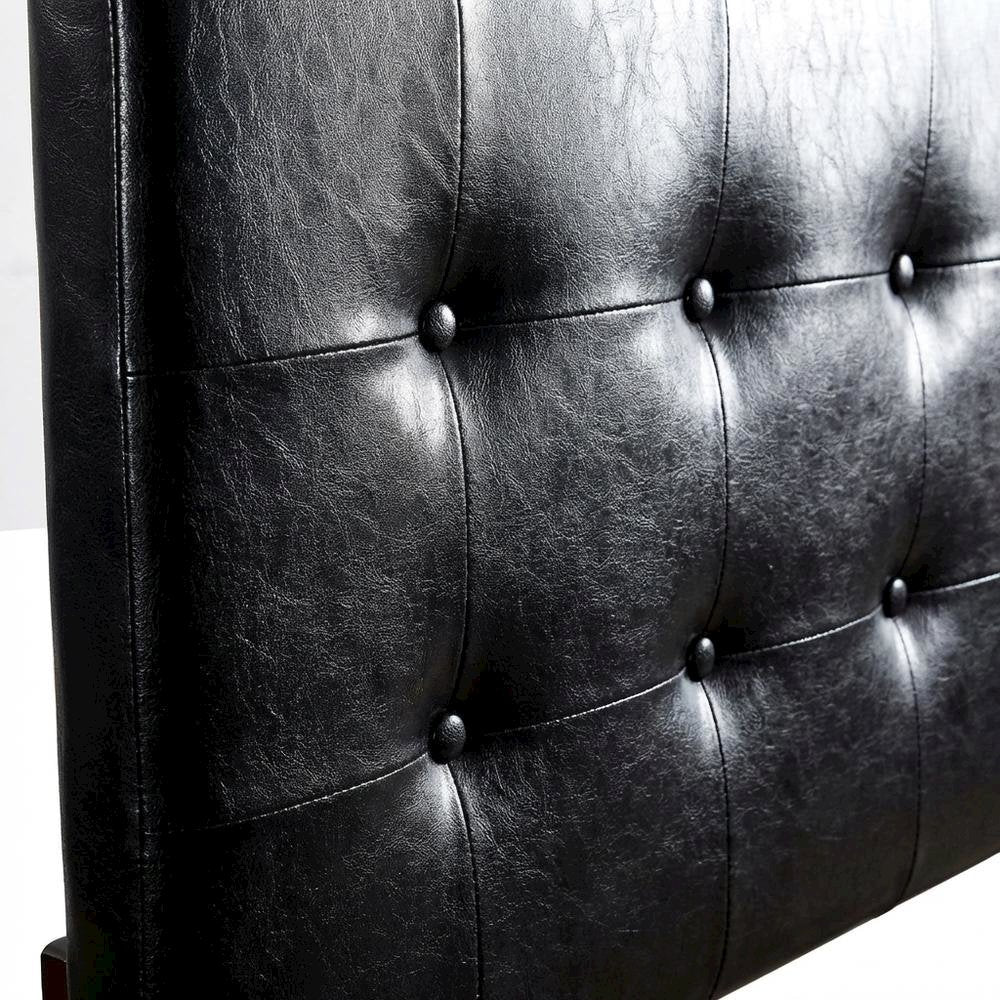 Black Twin Headboard with Casual Style and Sturdy Frame Construction