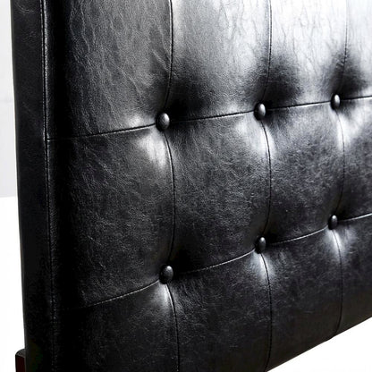 Black Twin Headboard with Casual Style and Sturdy Frame Construction