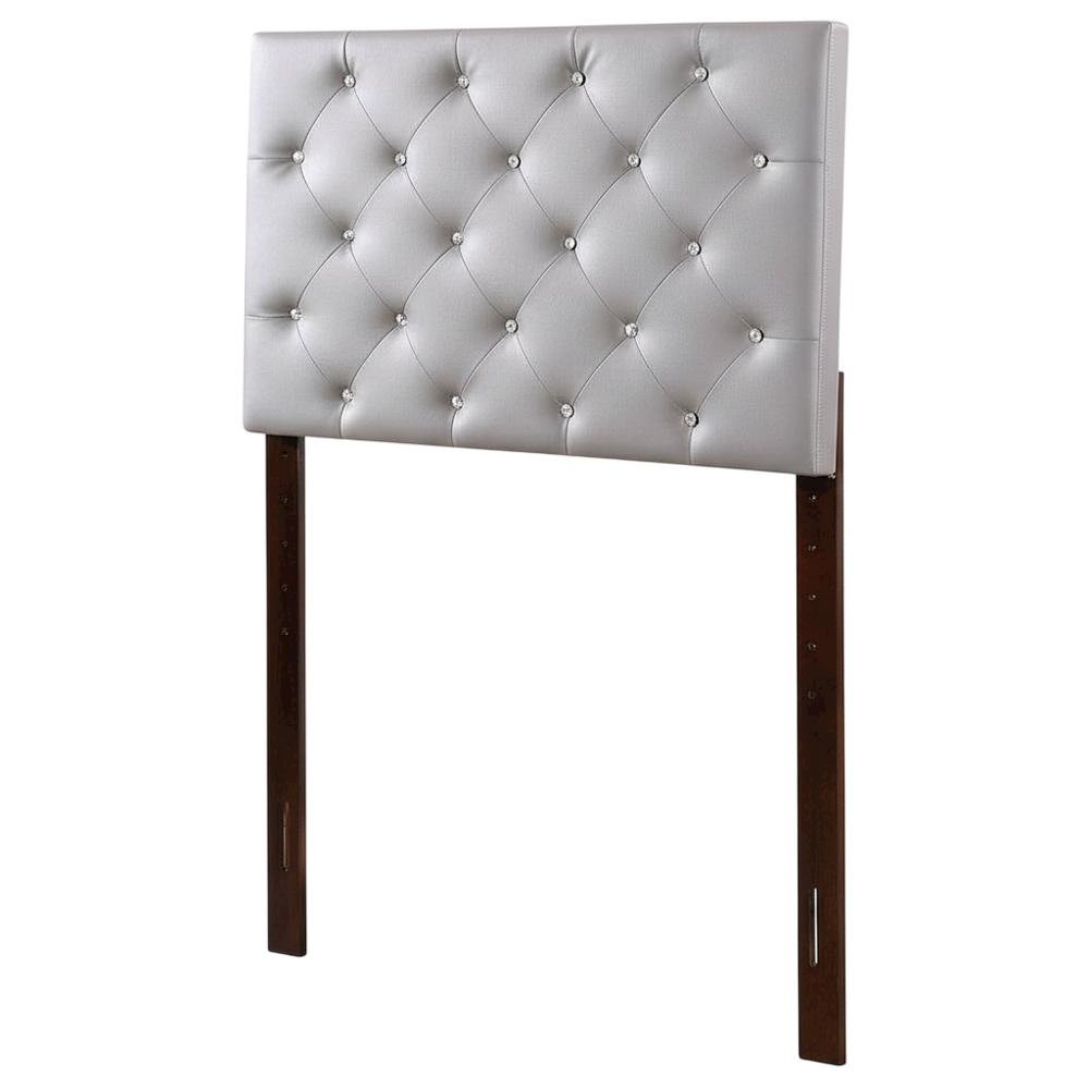 Light Gray Twin Headboard with Casual Style and Durable Construction