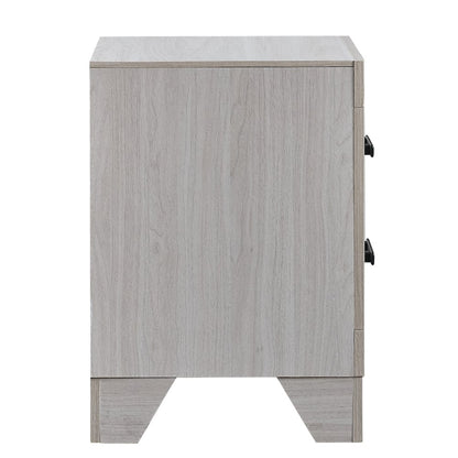 2-Drawer Nightstand with Dovetail Drawers, Modern Bedside Table for Bedroom
