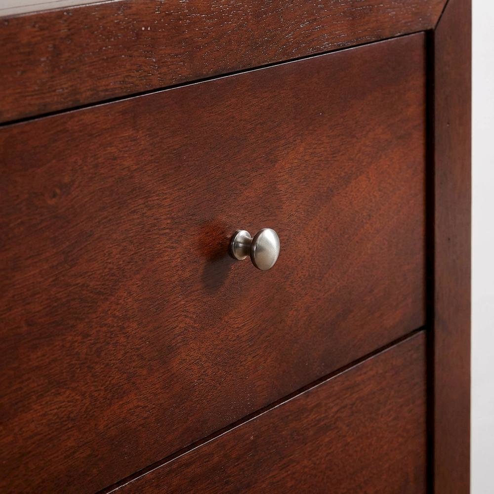 Cherry Night Stand with Dovetailed Drawers and Transitional Style
