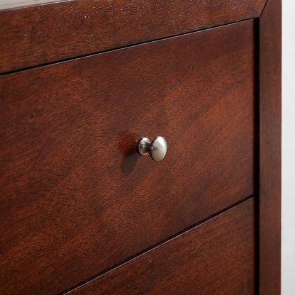 Cherry Night Stand with Dovetailed Drawers and Transitional Style