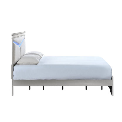 Glory Furniture Lorana Queen Bed, Silver Champagne Color