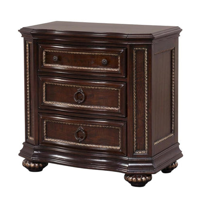 Cherry Night Stand with Dovetailed Drawers and Traditional Design