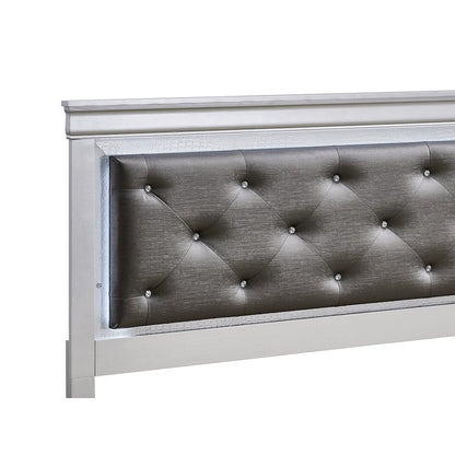 Glory Furniture Lorana Queen Bed, Silver Champagne Color