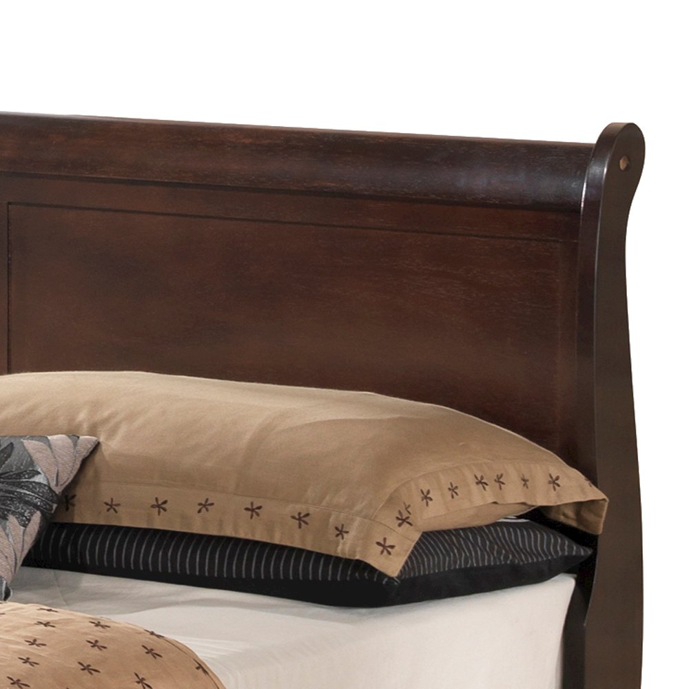 Glory Furniture Louis Phillipe King Storage Bed in Cappuccino Color