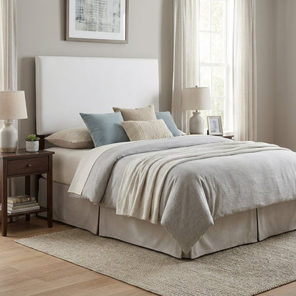 Light Gray Twin Headboard with Casual Design and Sturdy Frame Construction