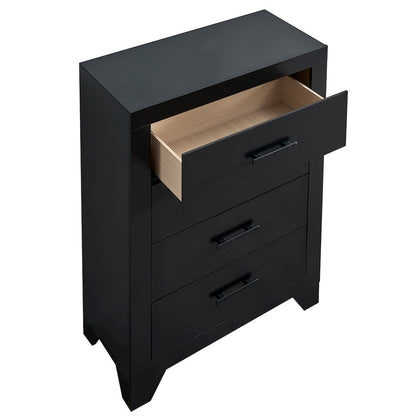 5 Drawer Chest of Drawers with Dovetail Drawers, Modern Dresser for Bedroom